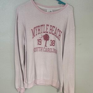 Myrtle Beach South Carolina Pink Crew Neck Sweater